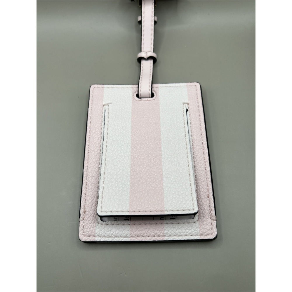 Victoria's Secret Mrs Luggage Tag Iconic Stripes Travel Bag Tag NEW - Picture 5 of 6